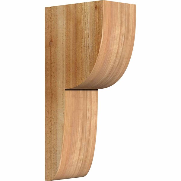 Ekena Millwork Crestline Rough Sawn Corbel, Western Red Cedar, 6"W x 10"D x 22"H COR06X10X22CRE00RWR - main